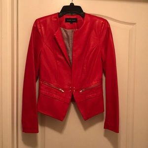Beautiful red leather jacket!